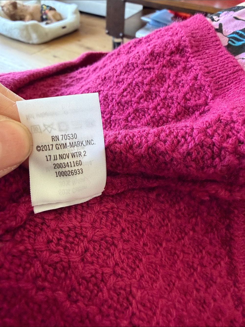 Janie and Jack Magenta Knit Bow Dress size 6 NWT - Picture 6 of 6